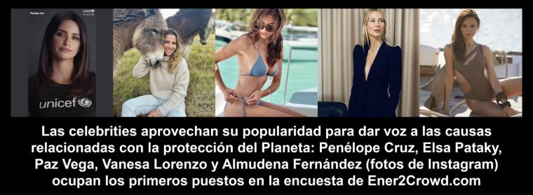 Penélope Cruz, Elsa Pataky y Paz Vega con las mejores portavoces para ayudar el planeta