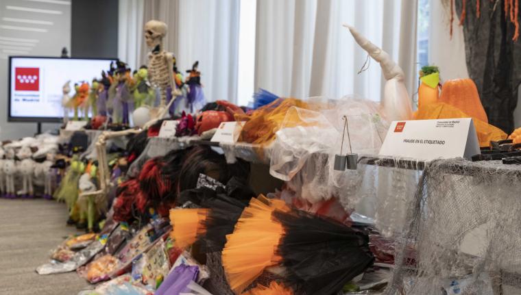 La Comunidad de Madrid retira cerca de 3.000 productos para garantizar la seguridad en Halloween