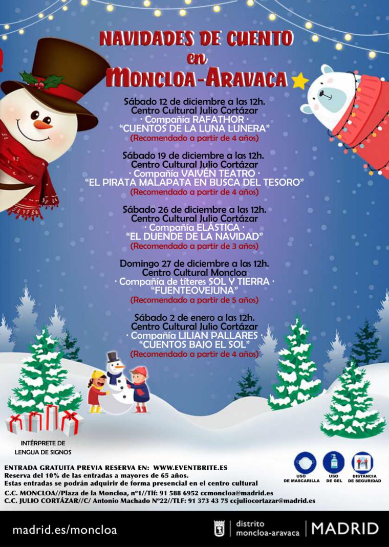 Cuentos infantiles y música clásica para iluminar la Navidad en Moncloa-Aravaca