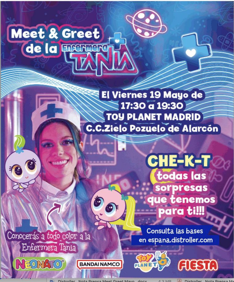 Distroller anuncia la llegada de la Enfermera Tania a España: el 19 de mayo estará en Toy Planet de Zielo Shopping