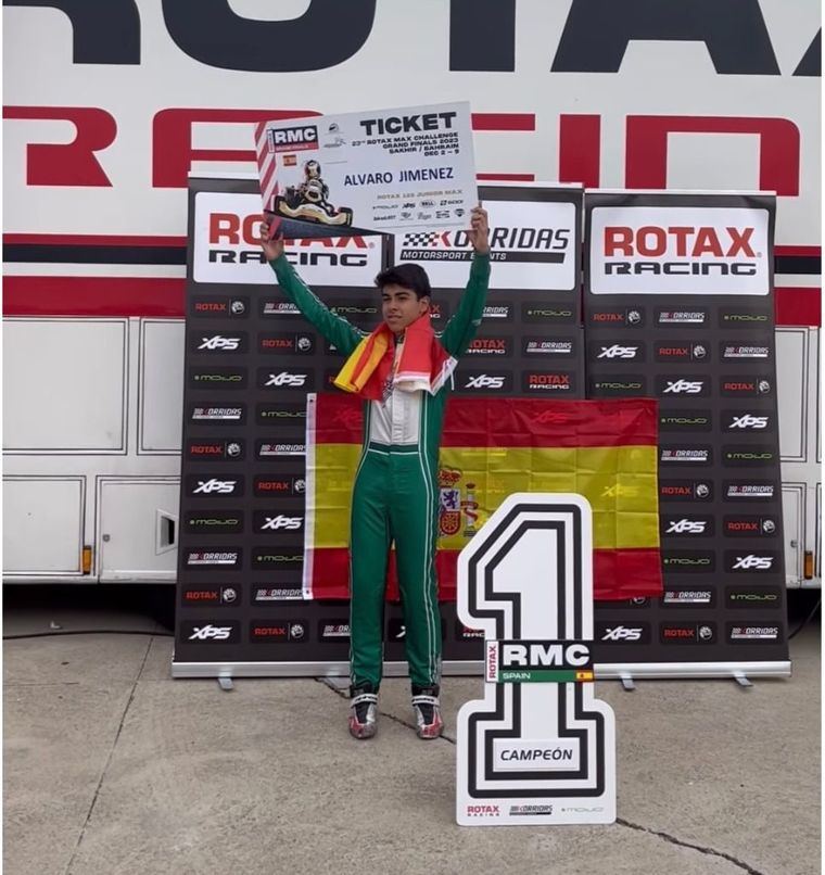 El pozuelero Álvaro Jiménez, de solo 13 años, se convierte por segundo año consecutivo en campeón madrileño de karts en categoría junior