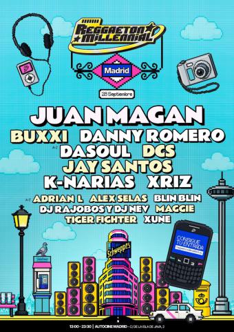 El Reggaeton Millennial Fest llega esta semana a Madrid con un cartel muy completo encabezado por Juan Magán, Danny Romero, K-Narias y Dasoul
