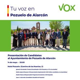 VOX presenta a sus candidatos