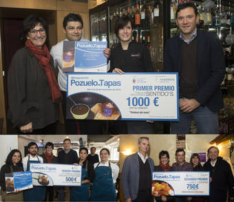 “Sentido´s”, “+QTapas” y “Paschi Cocina Peruana & Pisco Bar”, ganadores de la última edición de Pozuelo de Tapas