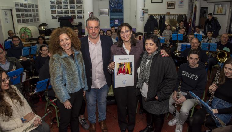 La alcaldesa visita la sede de la Banda de la Unión Musical de Pozuelo de Alarcón