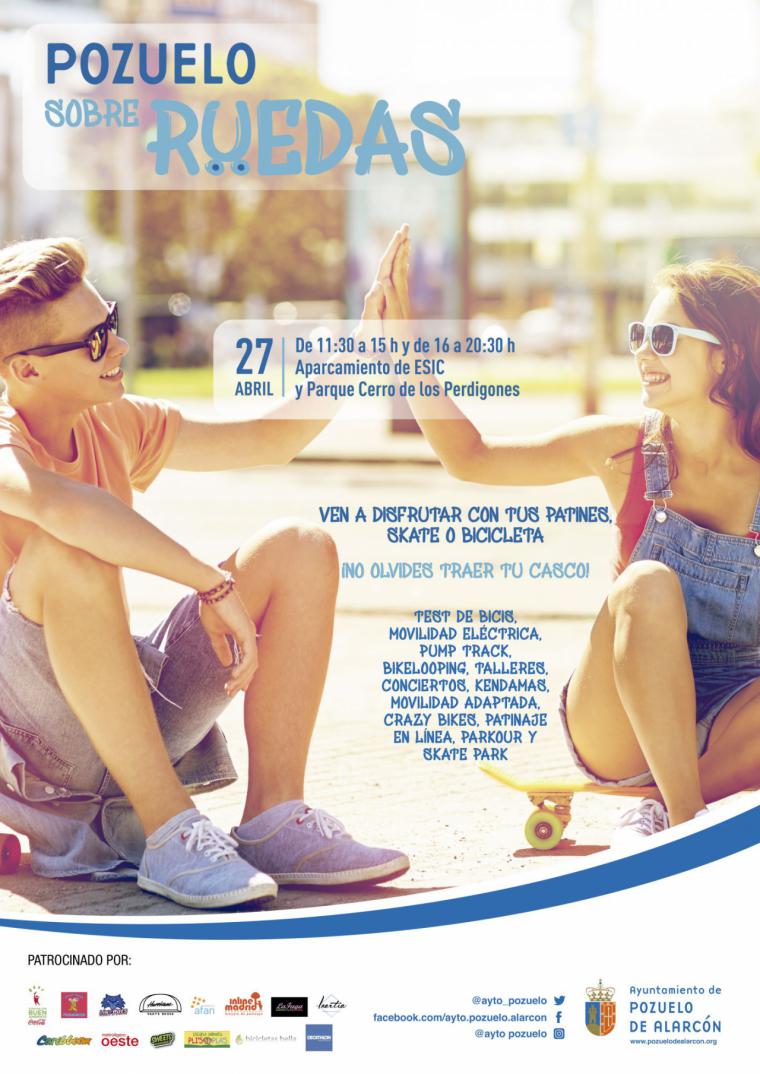 La ciudad celebra este sábado “Pozuelo sobre ruedas”, una jornada para disfrutar de los patines, skate y bicicletas