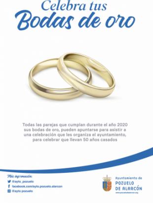 El Ayuntamiento de Pozuelo organiza un homenaje a las parejas que el próximo año celebren sus Bodas de Oro
