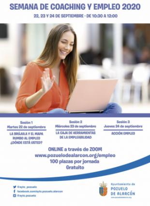 Un total de 300 personas en búsqueda de empleo dispondrán de un punto de encuentro con la “Semana de Coaching y Empleo” para la mejora de su empleabilidad