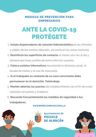 Pérez Quislant remite una carta a los empresarios de la ciudad para informarles sobre las nuevas medidas preventivas para hacer frente al COVID-19