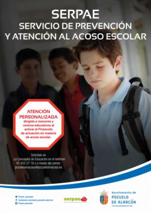 El Servicio de Prevención y Atención al Acoso Escolar también se ofrece este curso de forma on line