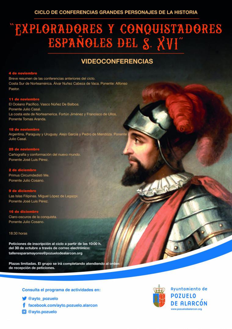 Arranca el ciclo de conferencias “Grandes Personajes de la Historia” que se realizará por videoconferencia