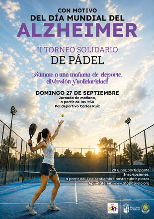 Pozuelo de Alarcón celebra el Día Mundial del Alzheimer con actividades informativas y un torneo de pádel solidario