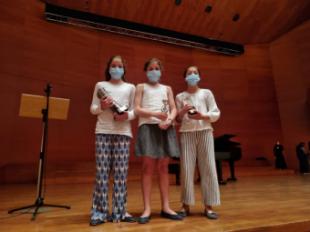 Tres alumnas de la Escuela Municipal de Música de Pozuelo, premiadas en el “Concurso Nacional Sant Anastasi” de Lérida