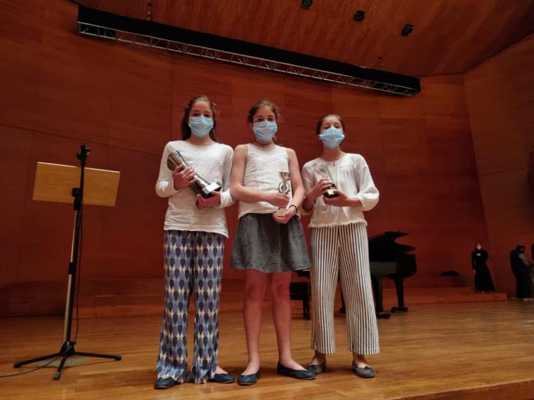 Tres alumnas de la Escuela Municipal de Música de Pozuelo, premiadas en el “Concurso Nacional Sant Anastasi” de Lérida