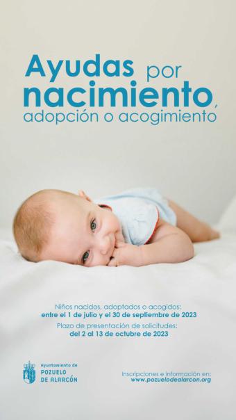 Nueva convocatoria de ayudas por nacimiento, adopción o acogimiento de hasta 2.500 euros
