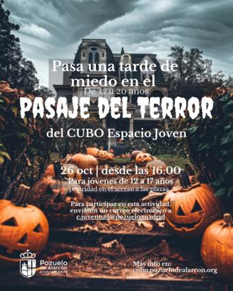 Una semana de actividadescon motivo de Halloween en el CUBO Espacio Joven de Pozuelo.
