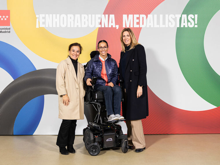 Reconocimiento a las medallistas paralímpicas de Pozuelo