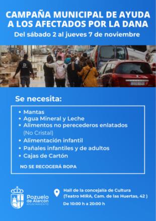 Pozuelo de Alarcón se une para ayudar a Valencia tras la devastadora DANA: ¿Cómo puedes colaborar?