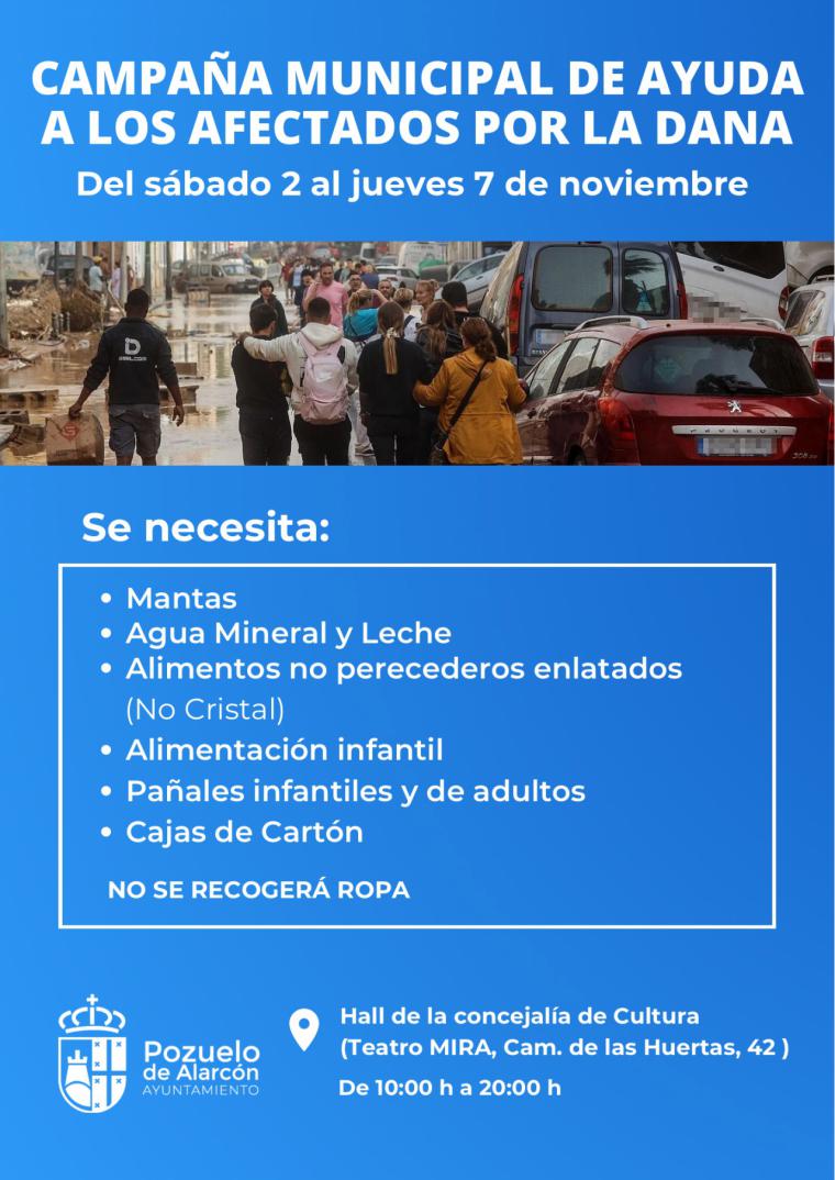 Pozuelo de Alarcón se une para ayudar a Valencia tras la devastadora DANA: ¿Cómo puedes colaborar?