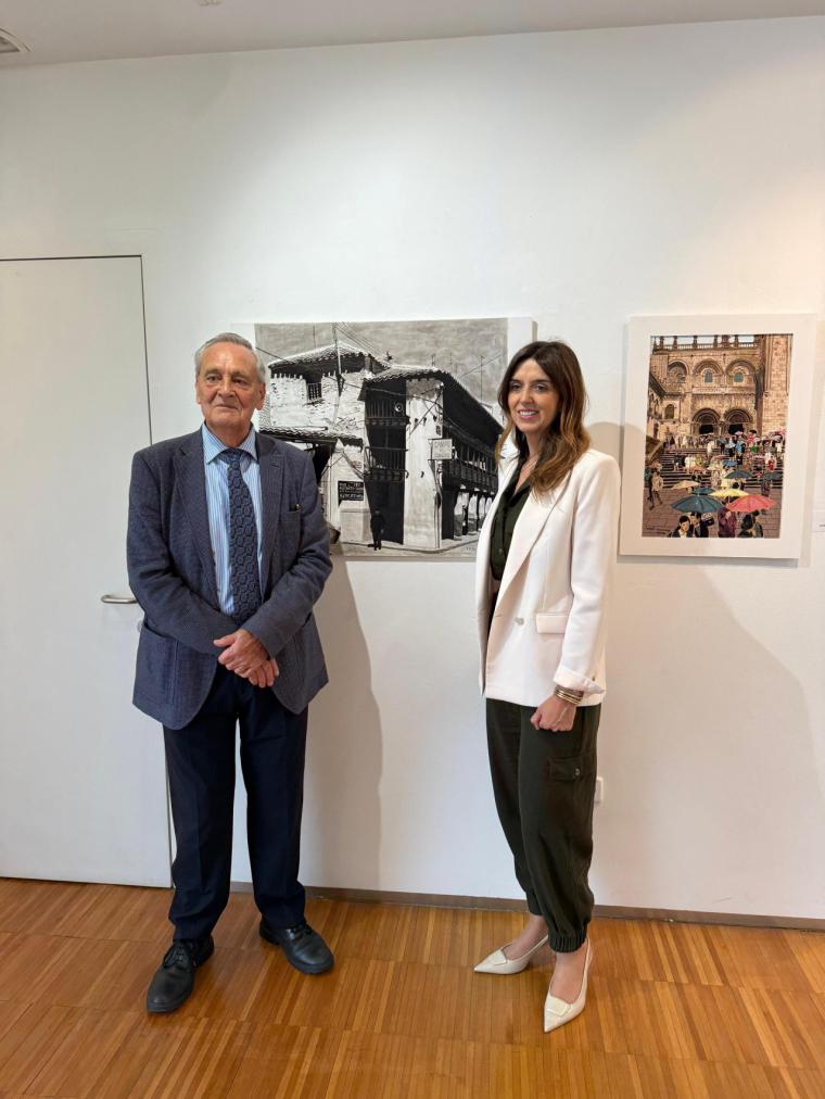 Carlos Granda presenta su exposición Lugares de España en el Centro Cultural Padre Vallet
