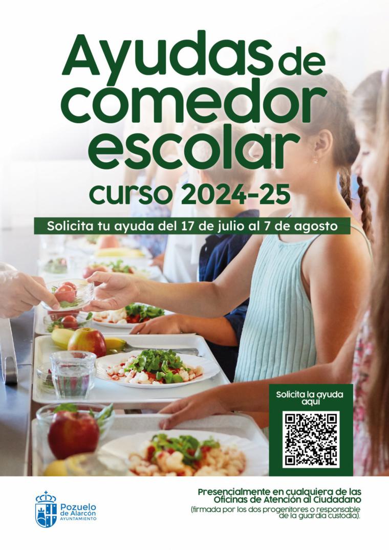 Abierto el plazo para solicitar Ayudas de Comedor Escolar en Pozuelo de Alarcón para el curso 2024-2025