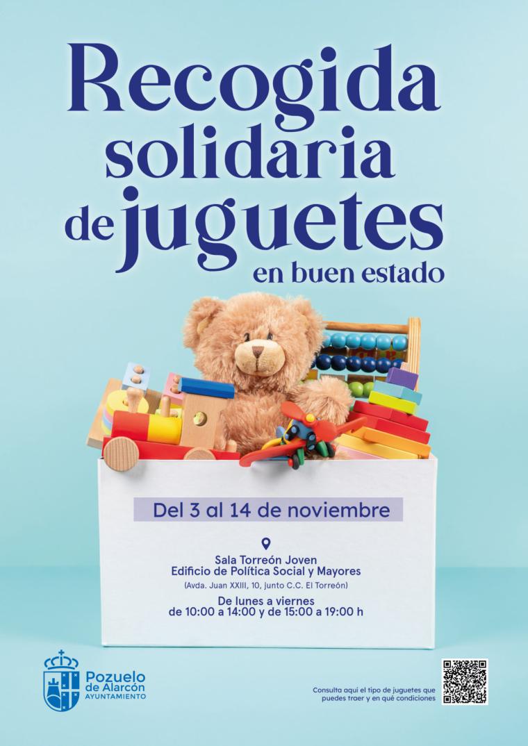 Pozuelo de Alarcón lanza su campaña anual de recogida de juguetes del 3 al 14 de noviembre