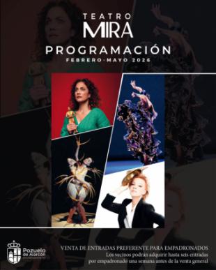 Pozuelo de Alarcón lanza una emocionante programación cultural en el Teatro MIRA para febrero a mayo
