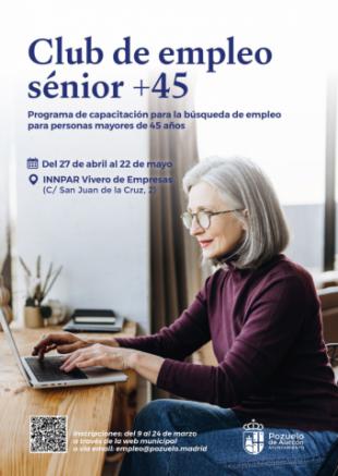 Pozuelo de Alarcón lanza el programa ‘Club de Empleo Sénior +45’ para mayores en búsqueda laboral