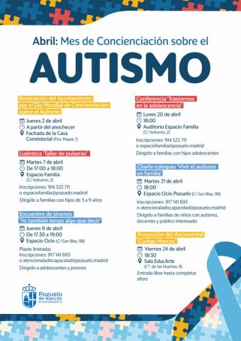 Pozuelo de Alarcón celebra el Día Mundial del Autismo con un mes de talleres y conferencias