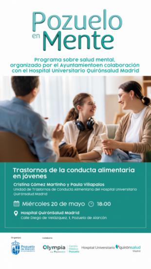 Pozuelo en Mente aborda los trastornos alimentarios en jóvenes con expertos de Quirónsalud