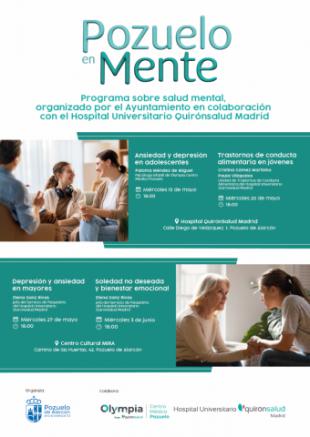 El programa de salud mental ‘Pozuelo en Mente’ llega a su recta final con dos conferencias para mayores