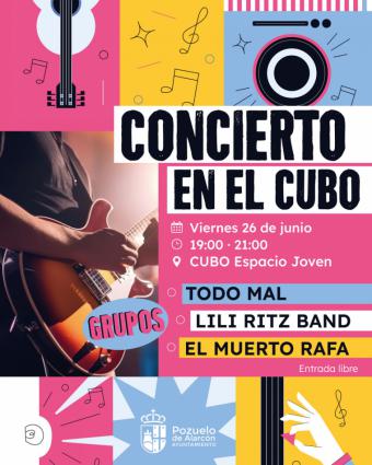 El Ayuntamiento de Pozuelo de Alarcón impulsa la creatividad joven con un concierto en el Cubo Espacio Joven