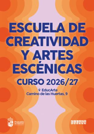 Abre la preinscripción para nuevos alumnos en la Escuela de Creatividad y Artes Escénicas de Pozuelo de Alarcón