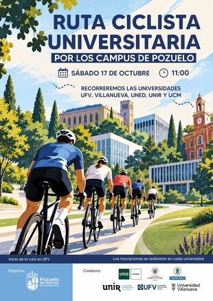 Pozuelo acogerá este sábado una ruta ciclista universitaria por cinco campus