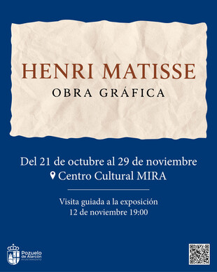 El Centro Cultural MIRA de Pozuelo acoge una exposición de más de un centenar de litografías de Henri Matisse