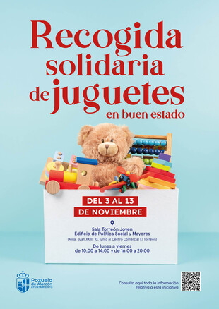 La campaña solidaria de juguetes de Pozuelo se celebrará del próximo martes al 13 de noviembre