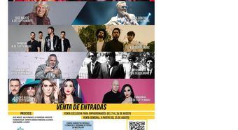 Abierta la venta de entradas para los grandes conciertos de las Fiestas de Nuestra Señora de la Consolación