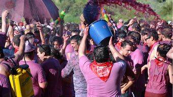 Batalla del Vino de Haro (La Rioja).