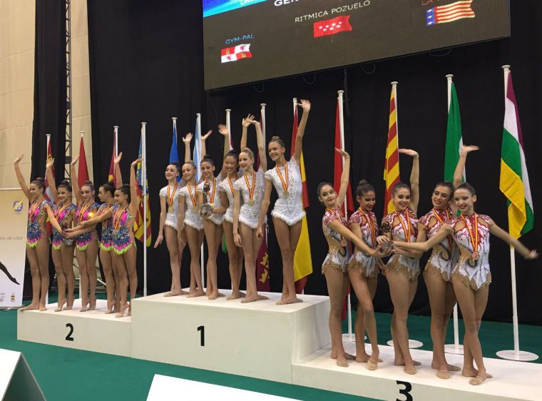 El equipo Junior de Rítmica Pozuelo se alza con el oro en el Campeonato de España