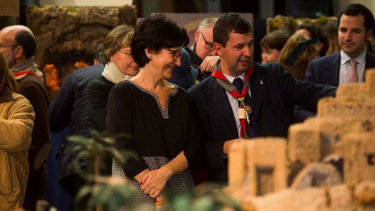 Un Belén con más de 500 figuras llena el Patio Segovia del Ayuntamiento de Pozuelo