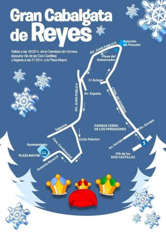 Todo preparado para la Cabalgata de Reyes de Pozuelo 2017