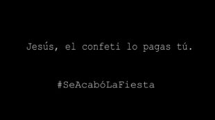 Mensaje de Somos Pozuelo a Sepúlveda: #SeAcabóLaFiesta