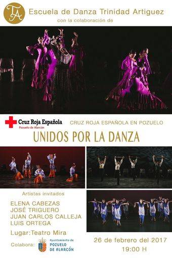 Todo preparado para la actuación de la Escuela de Danza Trinidad Artíguez a favor de Cruz Roja Pozuelo
