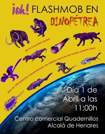 Flashmob entre meteoritos y dinosaurios