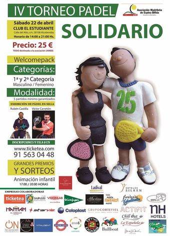 AMEB organiza un torneo de pádel solidario