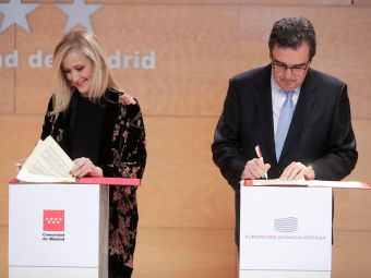 Cifuentes agradece a la Fundación Amancio Ortega la donación de 46,5 millones de euros