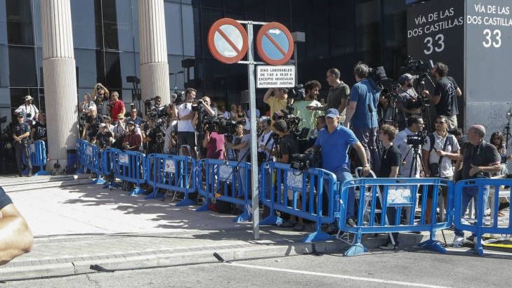 Cristiano Ronaldo accede a los juzgados de Pozuelo por la puerta de atrás