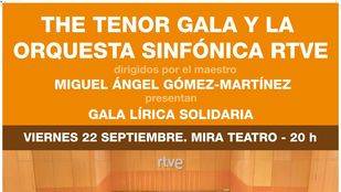 El concierto benéfico “The Tenor Gala” trae a Pozuelo las mejores voces de la lírica internacional y la Orquesta de RTVE