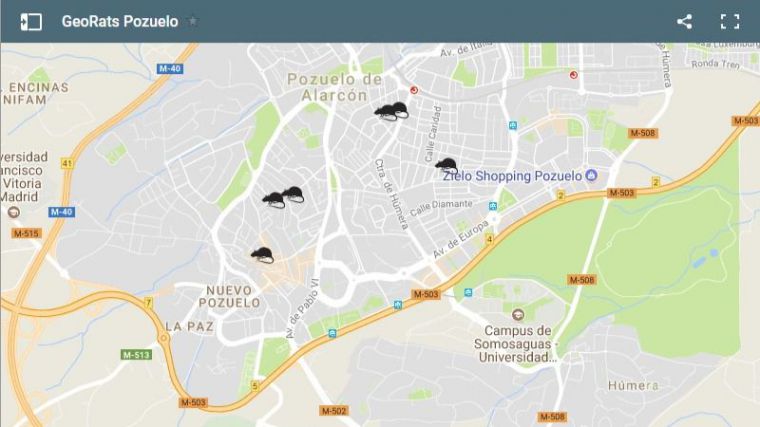 Somos Pozuelo lanza “GeoRats”, una herramienta para ayudar a los vecinos a tramitar sus quejas sobre las ratas