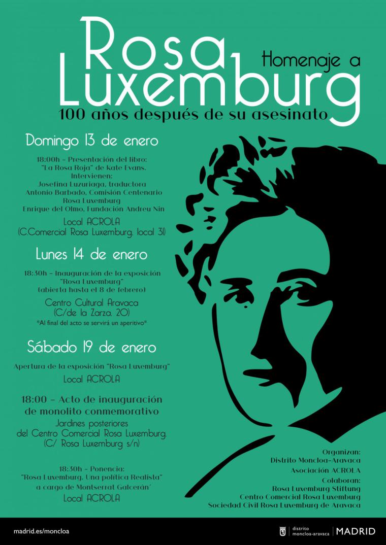 Conmemoración centenario del asesinato de Rosa Luxemburg